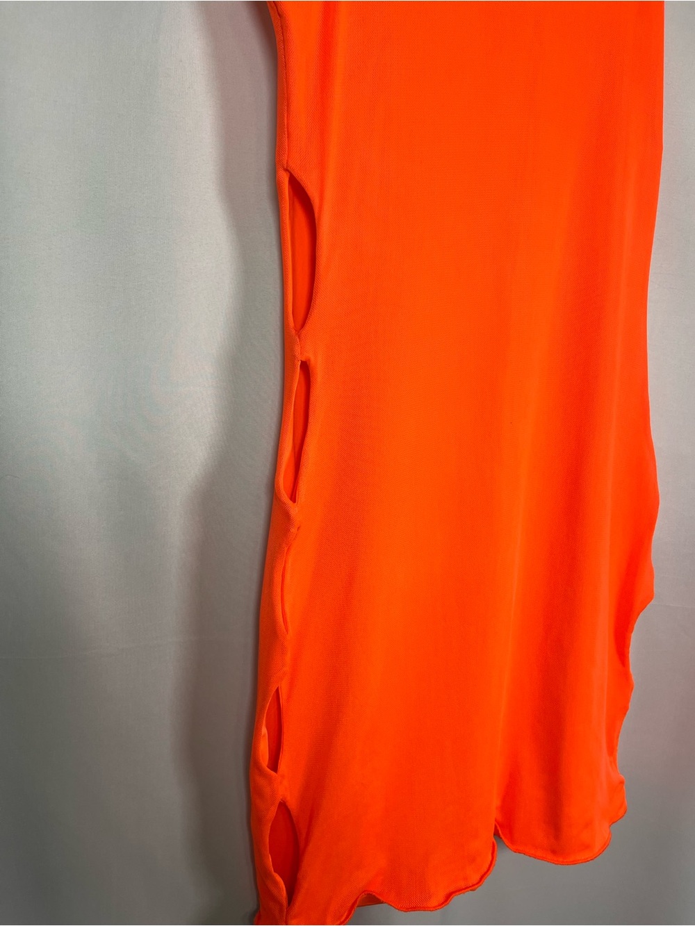 🛍️SALE Tiger mist NWOT Bethany orange cutout mock neck bodycon club wear dress M - Picture 5 of 9